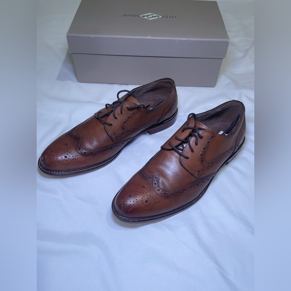 Joseph Abboud Lace Wingtip Shoes Brown Size 10 main image 4
